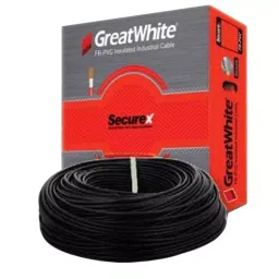Great White Insulated Copper Electric Wire 2.5 Sq. mm Single Core Black 90 m Cable Length-image-84