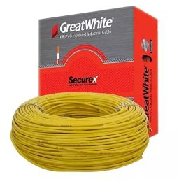 Great White Insulated Copper Electric Wire 1.5 Sq. mm Single Core Yellow 90 m Cable Length-image-44