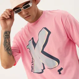 Kook N Keech Graphic Printed Drop-Shoulder Sleeves Pure Cotton Oversized T-shirt-image-50