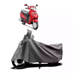 Auto Pearl Two Wheeler Cover with Bag for Hero Duet VX 110CC, Silver-image-34