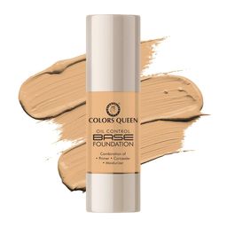 Colors Queen Oil Control Base Foundation With Primer- 30 ml- Cappuccion 06-11