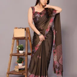 KALINI Abstract Printed Block Print Saree-picture-8