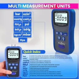 amiciSense Manometer Digital Air Pressure Meter with 12 Selectable Units image 3