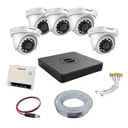 Prama 1MP 5 Dome CCTV Camera Kit with 8 CH DVR and 70 m Wire-11