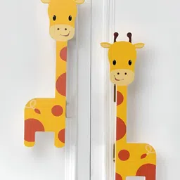 Pinch of Pretty 2Pcs Yellow & Brown Printed Wooden Cupboard Door Handles-image-31