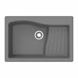 Carysil 34x20 inch German Engineered Technology ‎Basalt Gray Quartz Kitchen Sink (NAD100_3420 -BG)-picture-22
