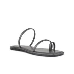 Inc 5 Women Striped One Toe Flats-picture-49