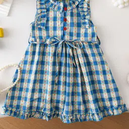 LULU & SKY Checked Fit & Flare Dress-picture-24