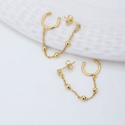 Carlton London Contemporary Drop Earrings-41