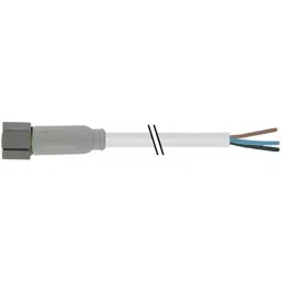 RS PRO 3 Way Sensor Actuator Cable Straight Female M8 to Unterminated 2 m, 1547705-34