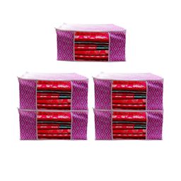 AMAK INC Pink Fabric Multi-Utility Wardrobe Organisers-picture-12