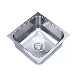 Carysil Elegance Single Bowl Kitchen Sink Size 16x16x7 inch Glossy Finish, ESG16167-image-41