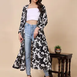 MINOS Women Printed Longline Shrug-29