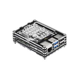 Raspberry Pi 5 9-Layer Case Acrylic Shell Raspberry Pi 5 Case Compatible with Raspberry Pi 5 2GB, 4GB, 8GB, 16GB and Active Cooler - RS5779Raspberry Pi 5 9-Layer Case Acrylic Shell Raspberry Pi 5 Case Compatible with Raspberry Pi 5 2GB, 4GB, 8GB, 16GB and Active Cooler - RS5779 image 1
