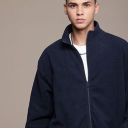 The Roadster Life Co. Mock Collar Front-Open Sweatshirt-image-91