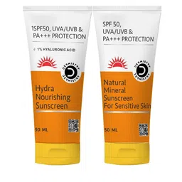 DERMISTRY Hydra Nourishing & Natural Mineral Based Set Of 2 SPF50 Sunscreen-50ml Each image 1