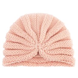 Syga Winter Woollen Hat Bowknot Turban Pink - Diameter 34 cm-image-73