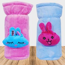 The Cheeky Kidzz Pack of 2 Baby Soft Stretchable Cartoon Baby Glass Feeding Bottle Covers for 150ml 220ml 240ml 250ml (BP)-image-62