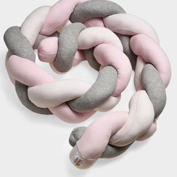 Mi Arcus Soft Knotted Cushioned Cot Side Liner Bumper, Four Side Protection for all Baby Cot/Bed- Multicolor-14