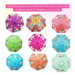 Puchku Unicorn Umbrella Multi Design - Pack of 1 image 2