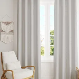 Parda Online Grey Set of 2 Black Out Door Curtain-image-11