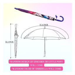 Puchku Unicorn Umbrella Multi Design - Pack of 1 image 3