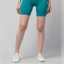 UllasPemium Women Skinny Fit Cycling Sports Shorts - Pack Of 2-picture-0
