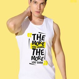 WOOSTRO Pack Of 2 Printed Super Combed Cotton Gym Vests VWS26(98 YELLOW)(MORE WHITE)-image-80