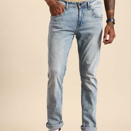 Being Human Men Straight Fit Light Fade Stretchable Jeans-image-71