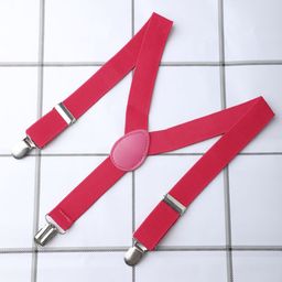 Arendelle Boys Textured Adjustable Y-Back Clip-On Suspenders-23