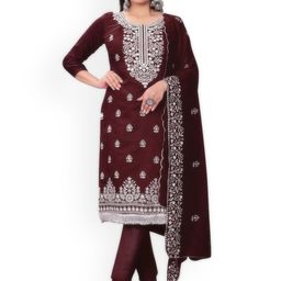 Maroosh Floral Embroidered Unstitched Dress Material-image-64