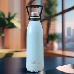 The Better Home Blue & Black Brand Logo Printed Stainless Steel Water Bottle-1.9 L-image-53