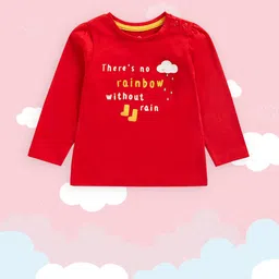 mothercare Red Printed Cotton Top-image-44