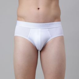 Van Heusen Innerwear 4 Way Stretch Body Defining Fit Boxer-Style Brief - IHIQBRS1WH30007-55