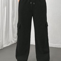 KATECLO Women Smart High-Rise Cargos Trousers-image-75