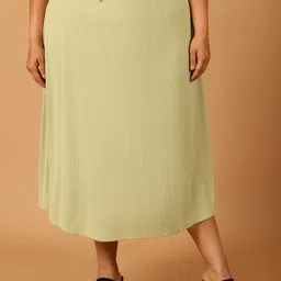 NEUDIS Ribbed Flared Maxi Skirt-image-5