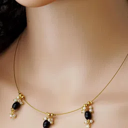 Panachee Artificial Beaded Minimal Necklace-22