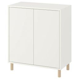 ikea eket Cabinet combination with legs, white/wood, 70x35x80 cm-picture-19