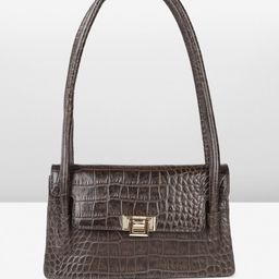 Hidesign Textured Leather Shoulder Bag-image-30