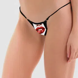 lola  dola Lola Dola Printed Combed Versatile Cotton Low-Rise G-String Thong Briefs MeeshoString118 image 2