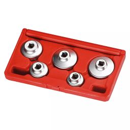 JTC CR-V Steel Oil Filter Socket Set 3/8 inch Square Drive x 24-38 mm, JTC 4665 (Set of 5 Pcs)-1
