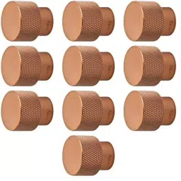 Atom Brass Gold Matte Finish Cabinet/Drawer Knob, KB-BK-DIAMOND-RG-110 (Pack of 10)-image-34