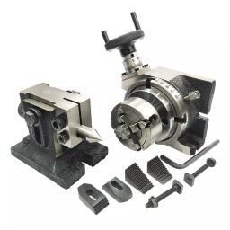 Assorts Independent Chuck Set Cast Iron & Tool Alloy Steel 70 mm Size 4 Jaws 3 & 4 Slots Table-picture-49
