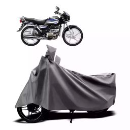 Auto Pearl Two Wheeler Cover with Bag for Hero Splendor Pro, Silver-image-58