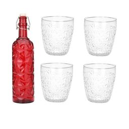 SOMIL Red Glass Airtight Can Bottle-image-94