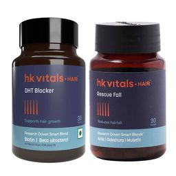 HealthKart HK Vitals DHT Blocker with Biotin & Rescue Fall 30 Tabs Combo-7