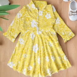 BAESD Floral Print Fit & Flare Dress-44