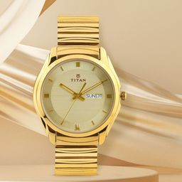 Titan Men Gold-Toned Dial Watch NF1578YM05-image-71