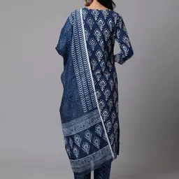 Anouk Rustic Women Ethnic Motifs Printed Regular Kurta with Trousers & With Dupatta image 2