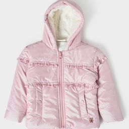 Mi Arcus 100% Polyester Full Sleeves Shimmer Quilted Jacket - Baby Pink-picture-34